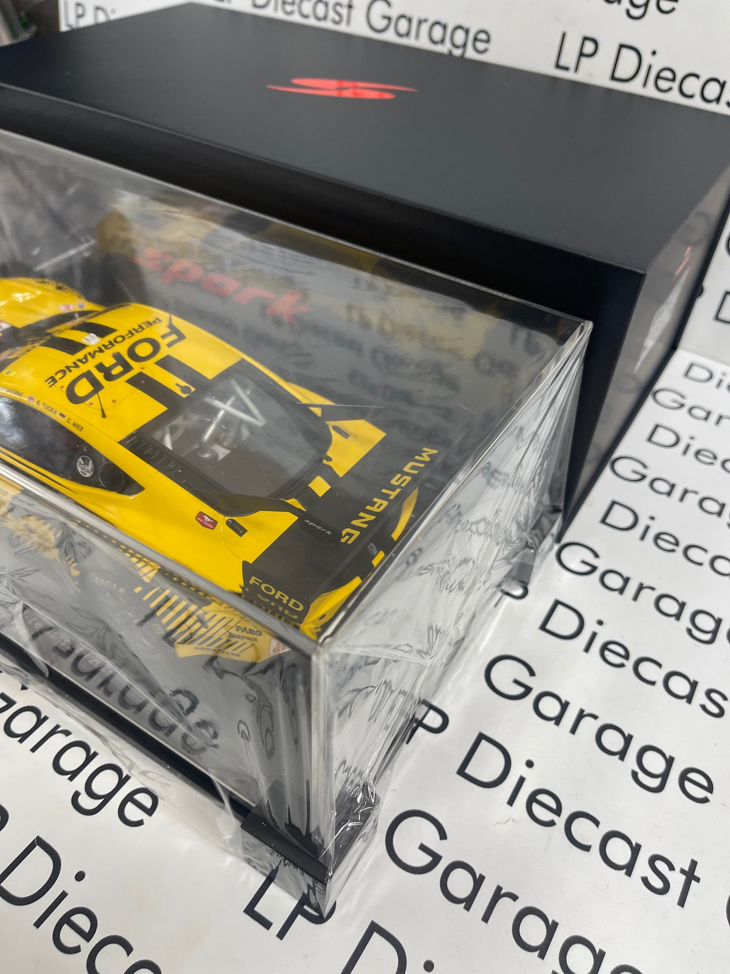 SPARK Models Ford Mustang GT3 #44 Proton 1:18 Resin Model Le Mans 2024 Yellow