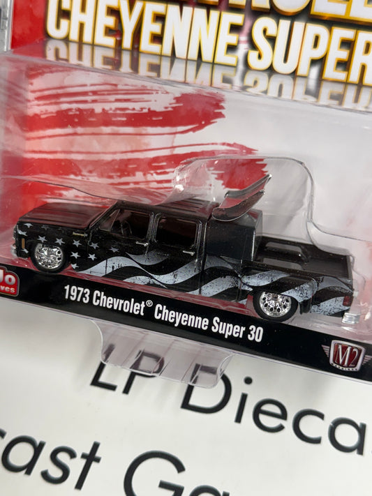 M2 1973 Chevrolet Cheyenne Super 30 Stars & Stripes 1:64 Diecast MiJo