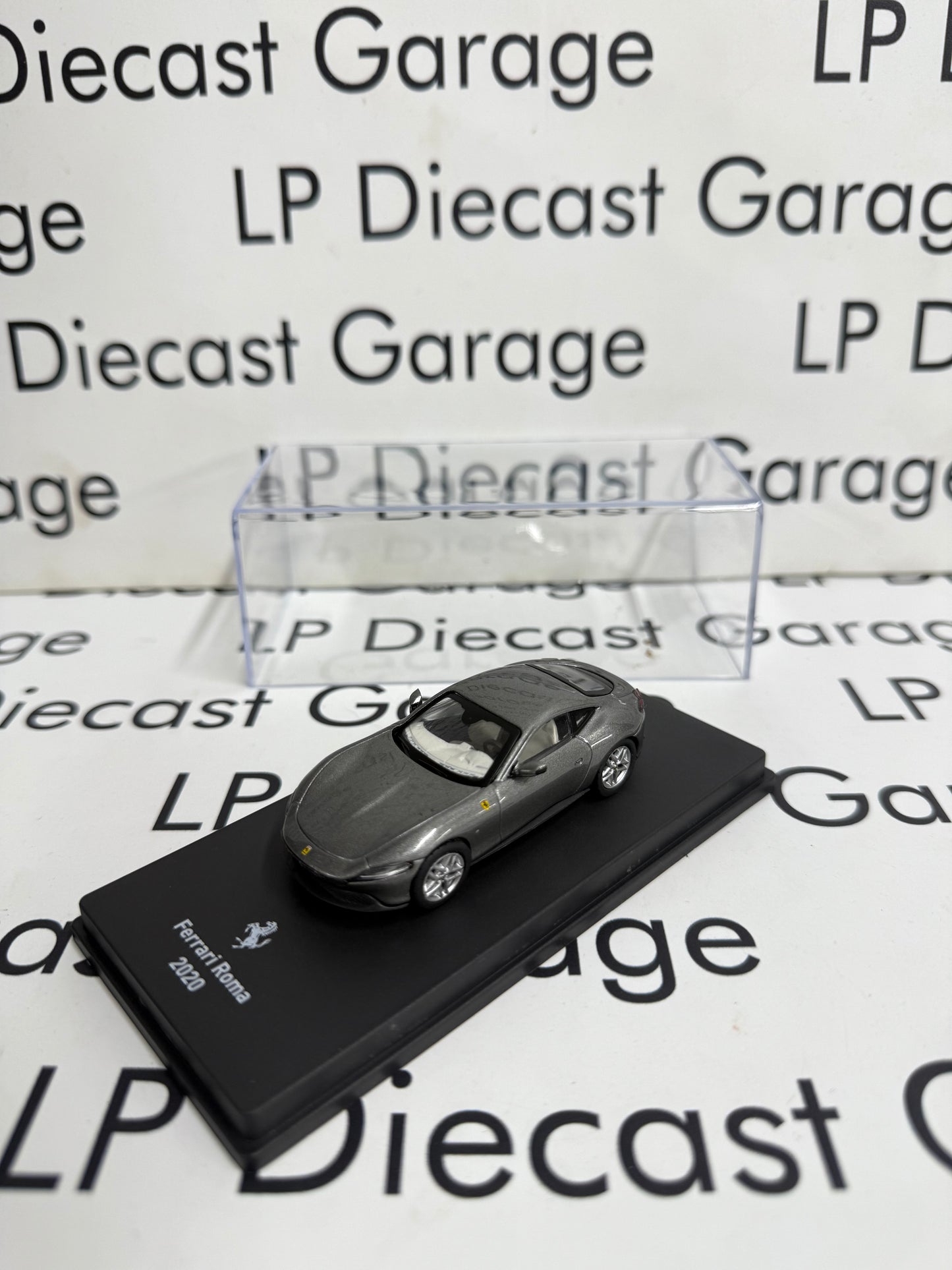 EDICOLA 2020 Ferrari Roma Grey 1:64 Diecast w/ Display Case