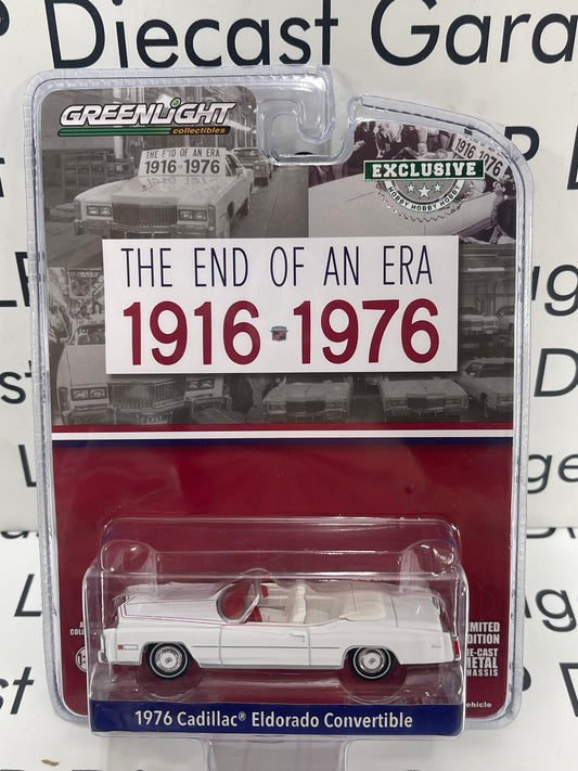 GREENLIGHT 1976 Cadillac Eldorado Convertible White 1:64 Diecast End of Era
