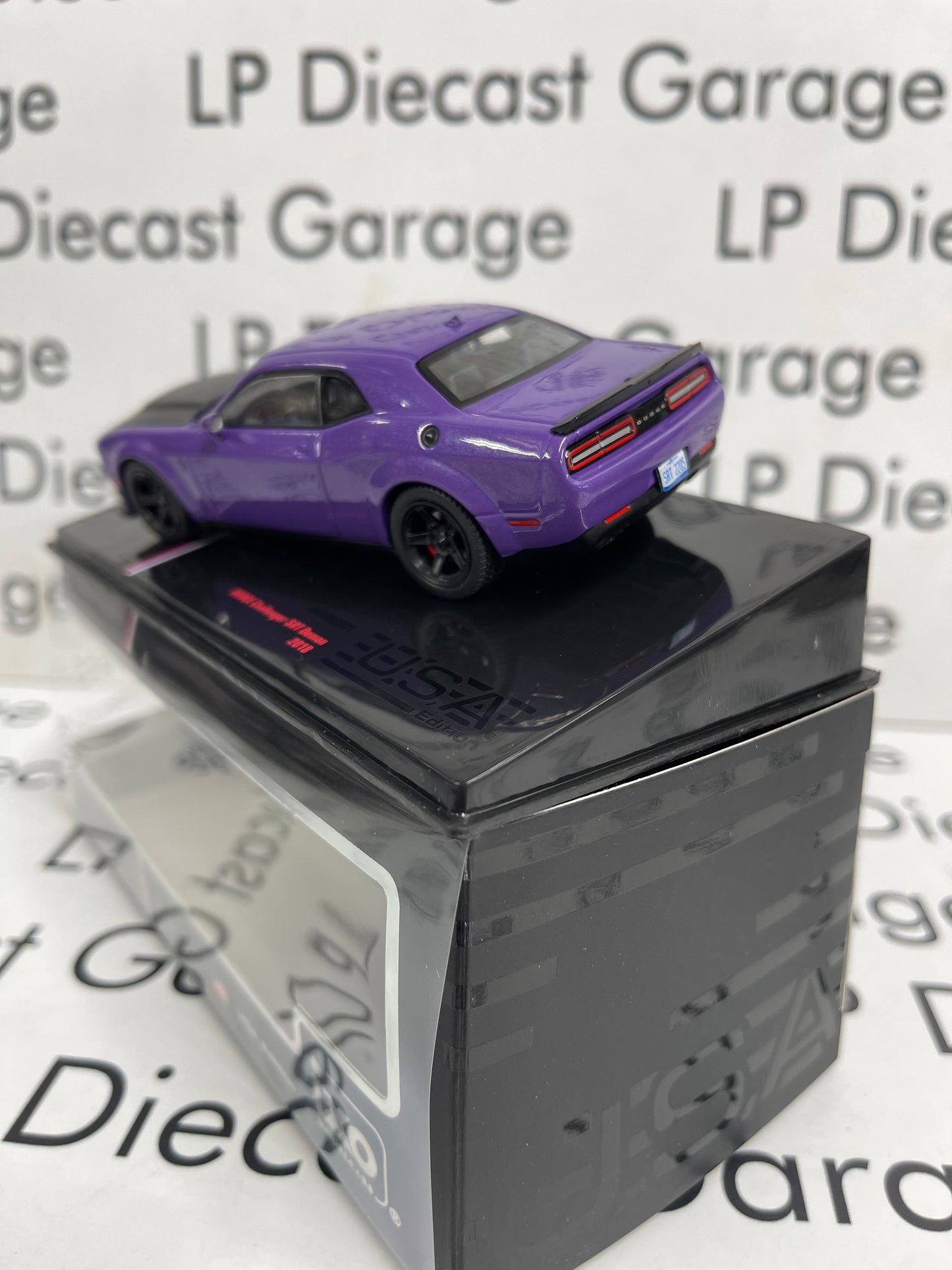 IXO Models 2018 Dodge Challenger SRT Demon Purple 1:43 Diecast USA Model