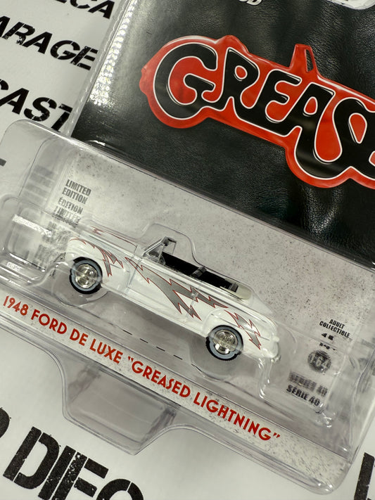 GREENLIGHT 1948 Ford Deluxe Greased Lightning 1:64 Diecast Hollywood