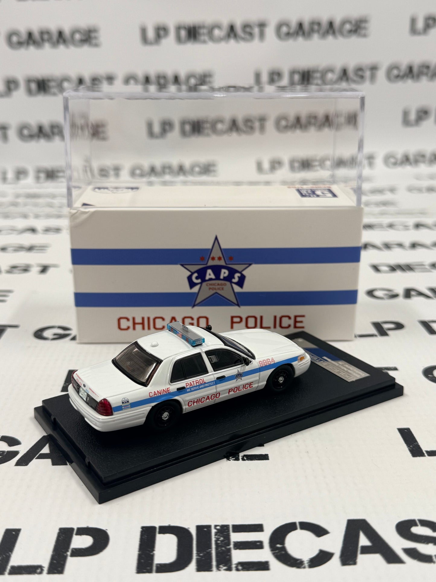 ROLLIN Ford Crown Victoria Chicago Police CAPS 1:64 Diecast
