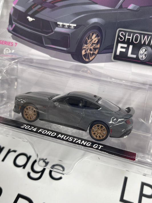 GREENLIGHT 2024 Ford Mustang GT Dark Matter Grey Showroom 1:64 Diecast