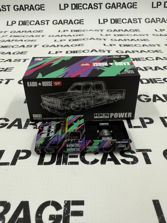 MINI GT KAIDO HOUSE Chevrolet Silverado Kaido HKS V1 1:64 Diecast