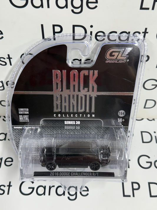 GREENLIGHT 2016 Dodge Challenger R/T 1:64 Diecast Black Bandit