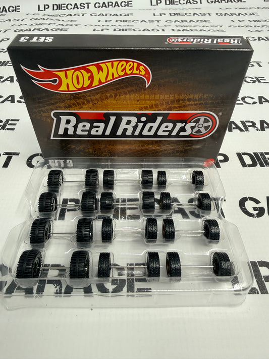 HOT WHEELS Real Riders Wheelset #3 Includes 6 Sets 1:64 Diecast