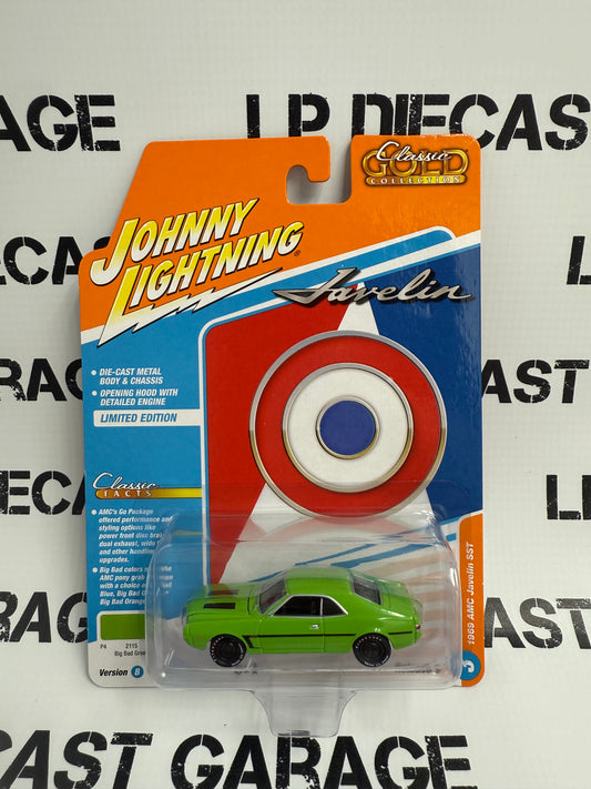 JOHNNY LIGHTNING 1969 AMC Javelin SST Big Bad Green 1:64 Diecast Classic Gold