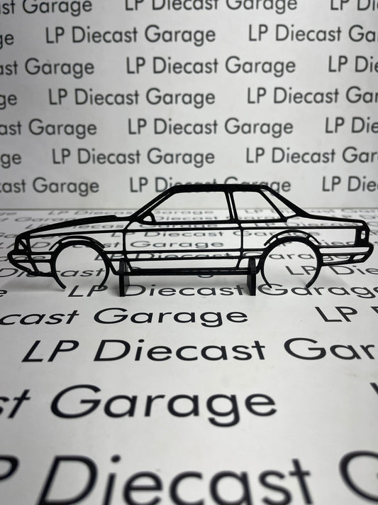 3D Printed Customs 87-93 Ford Mustang LX Coupe Silhouette Black 9" Not Diecast