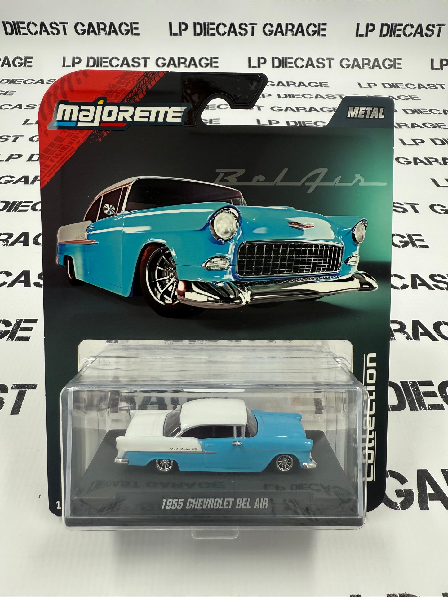 MAJORETTE 1955 Chevrolet Bel Air Blue 1:64 Diecast Collector Series