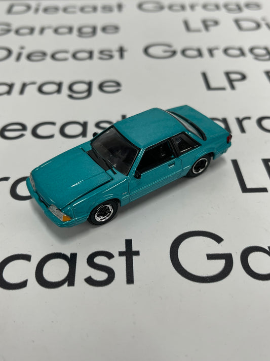 GREENLIGHT 1993 Ford Mustang LX Calypso Coupe 1:64 Diecast *LOOSE* Flaw