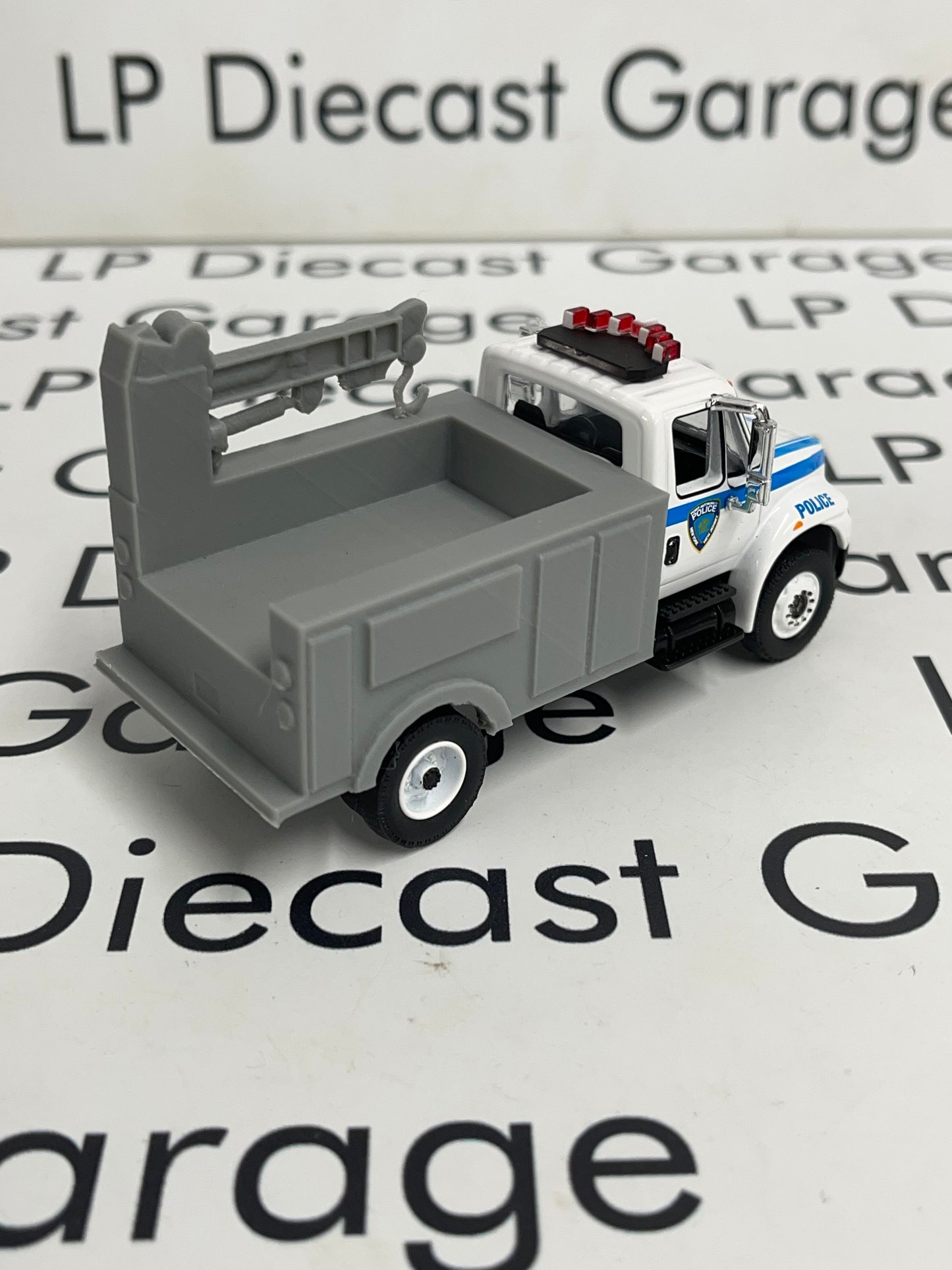 3D Printed Customs Gray Service Bed Fits Greenlight International Durastar 1:64 Diecast Trucks