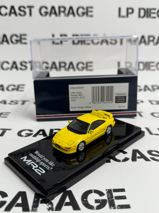HOBBY JAPAN 1993 Toyota MR2 (SW20) GT-S Yellow 1:64 Diecast