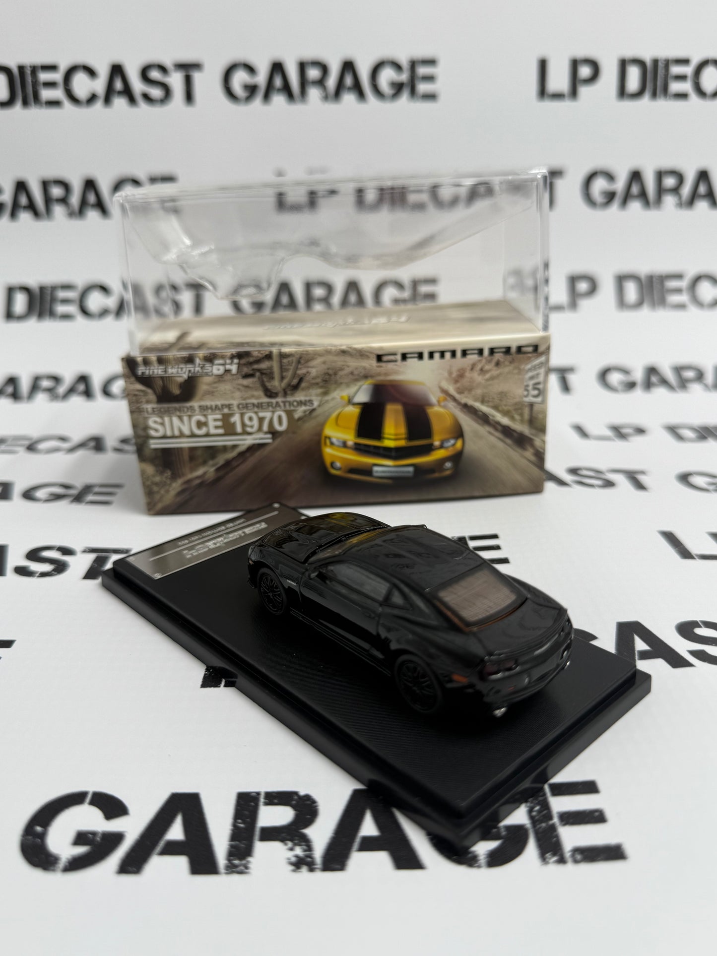 FINE WORKS 64 2010 Chevrolet Camaro Black 1:64 Diecast