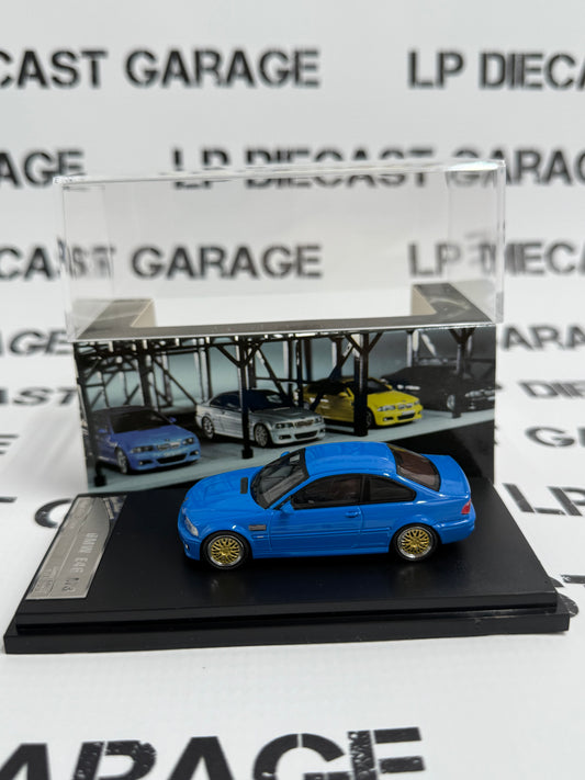 STANCE HUNTERS BMW E46 M3 Light Blue 1:64 Diecast High Rev Series