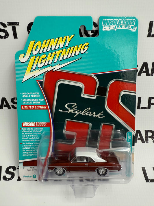 JOHNNY LIGHTNING 1966 Buick Skylark GS Red 1:64 Diecast Muscle Cars USA