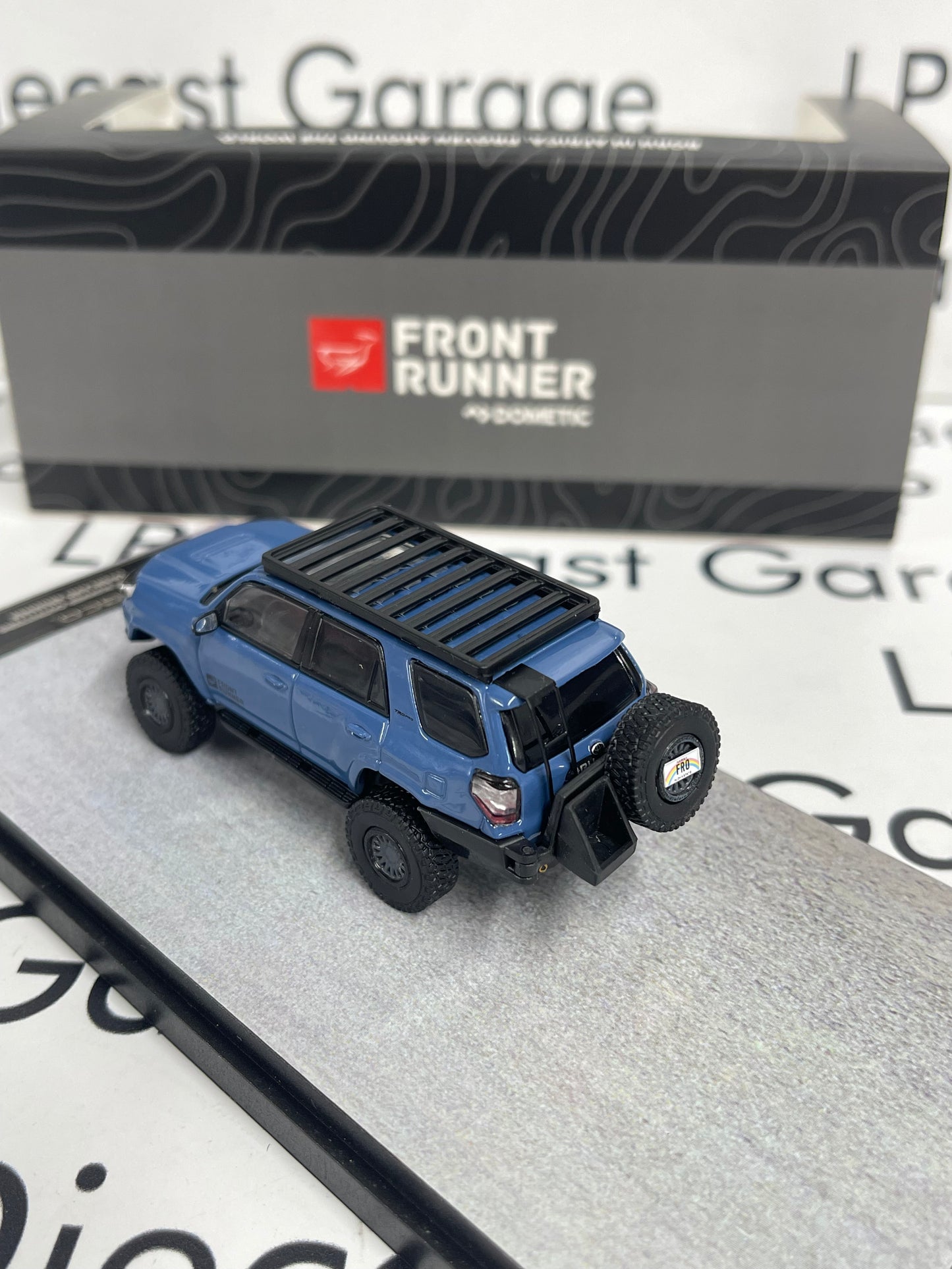 GCD 2024 Toyota 4Runner TRD PRO Cavalry Blue Front Runner  1:64 Diecast DiecastTalk Exclusive