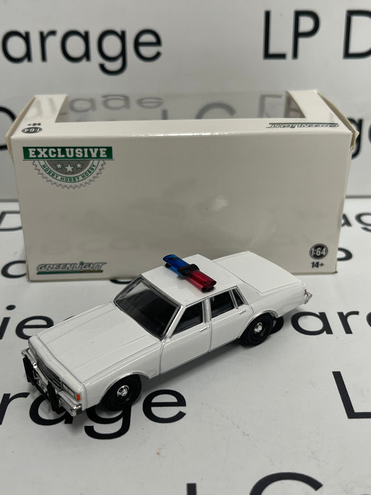GREENLIGHT 1980 Chevrolet Caprice White w/Lightbar 1:64 Diecast Blank