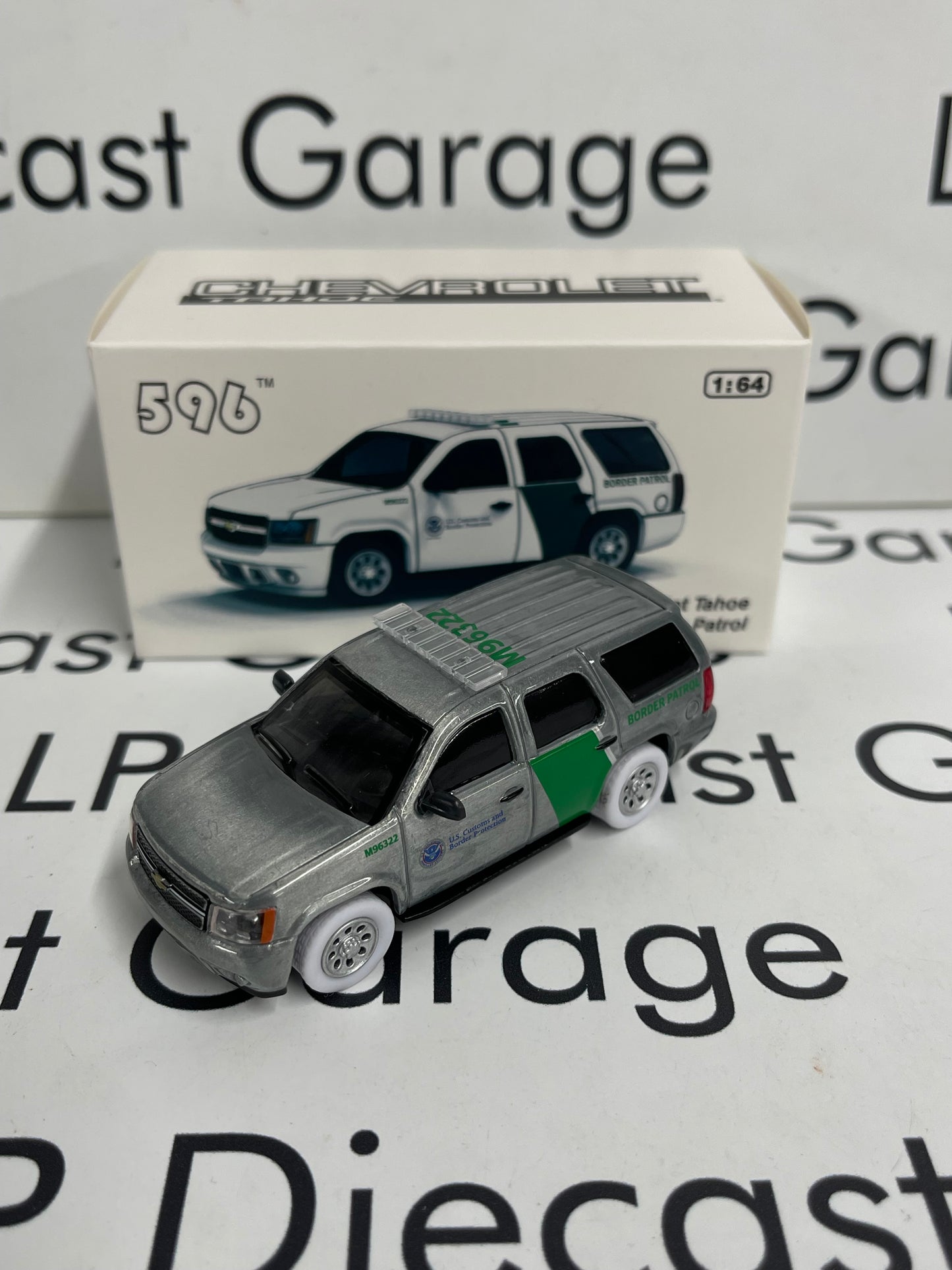 RAW CHASE 596 Model Chevrolet Tahoe US Border Patrol 1:64 Diecast