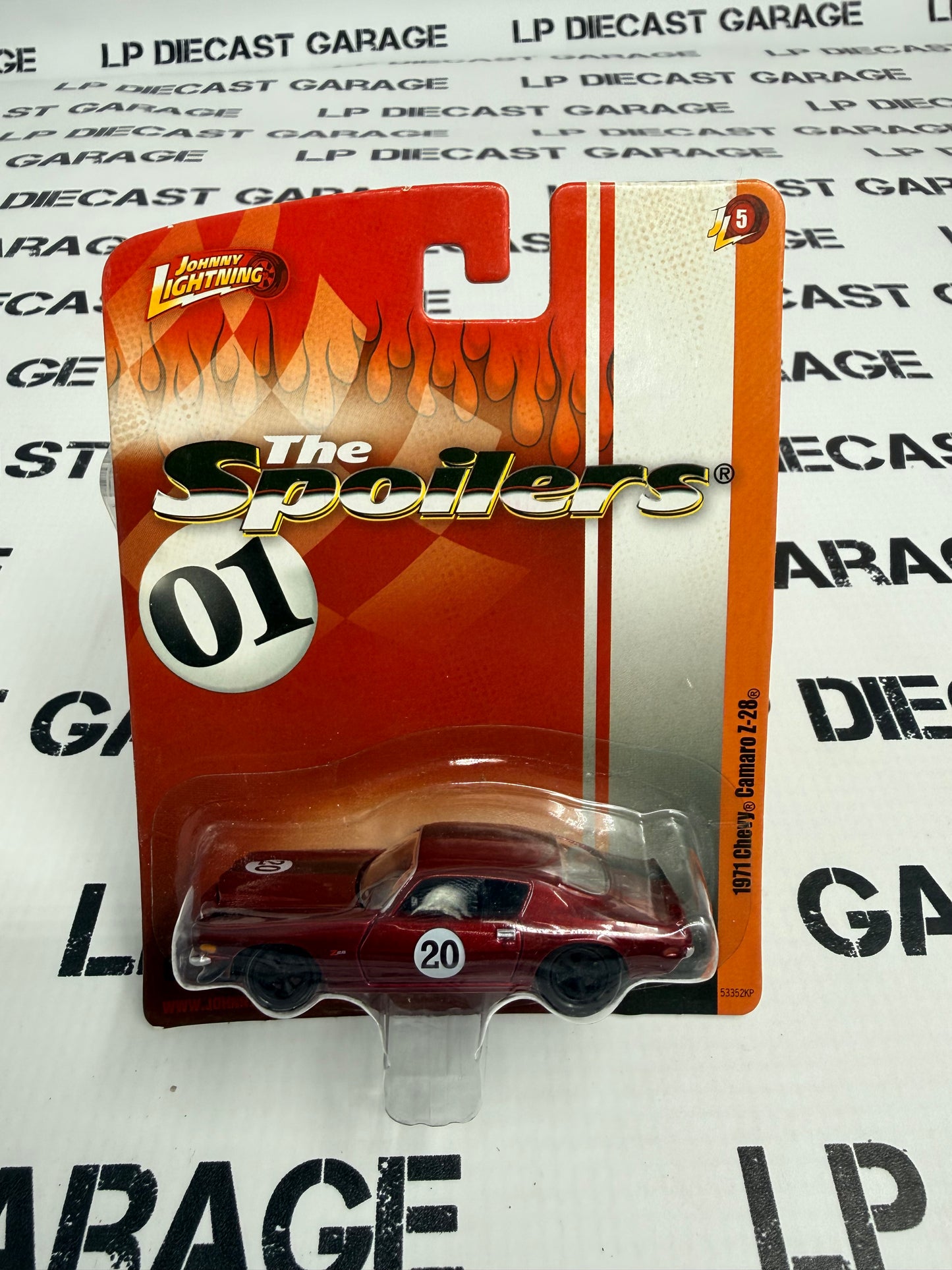 JOHNNY LIGHTNING 1971 Chevy Camaro Z28 Red #20 1:64 Diecast
