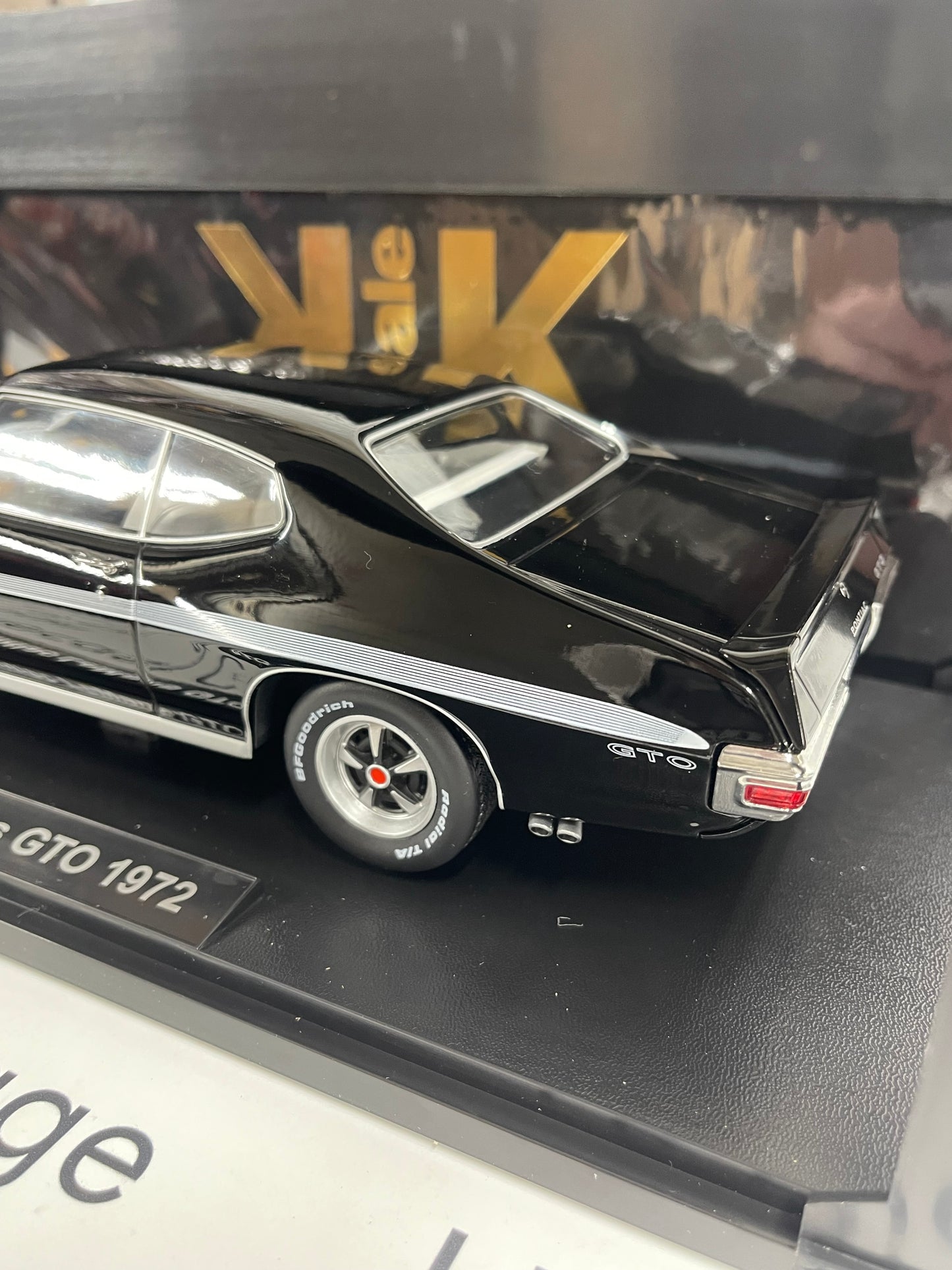 KK Scale 1972 Pontiac LeMans GTO Black 1:18 Diecast