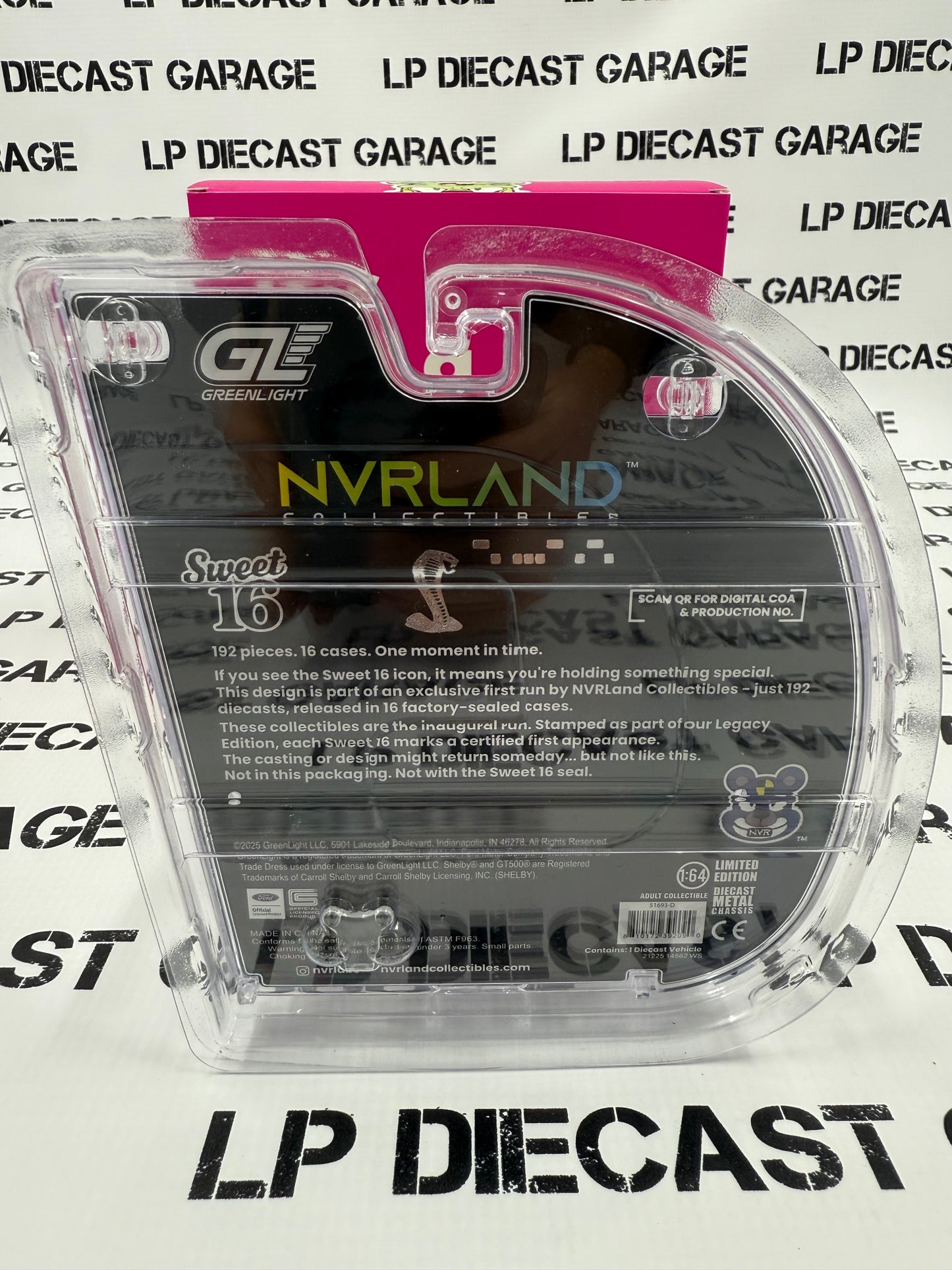 GREENLIGHT 2013 Ford Mustang GT500 Blue 1:64 Diecast 2025 Expo NVRLand Exclusive