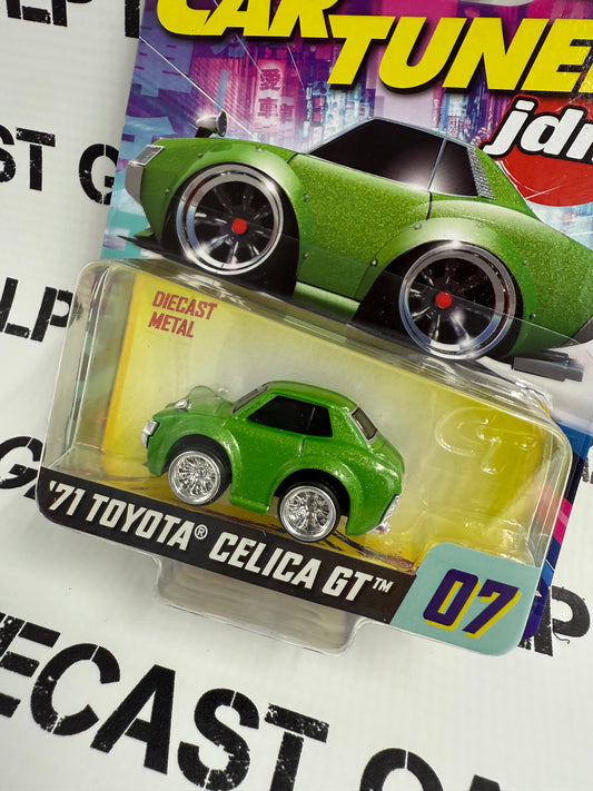 CARTUNED '71 Toyota Celica GT Green JDM 1:64 Diecast Series 1