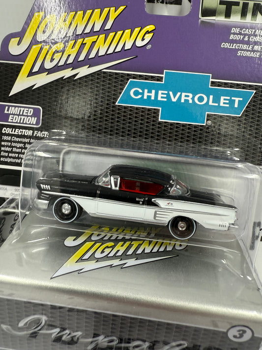JOHNNY LIGHTNING 1958 Chevrolet Impala Black 1:64 Diecast Collector Tins