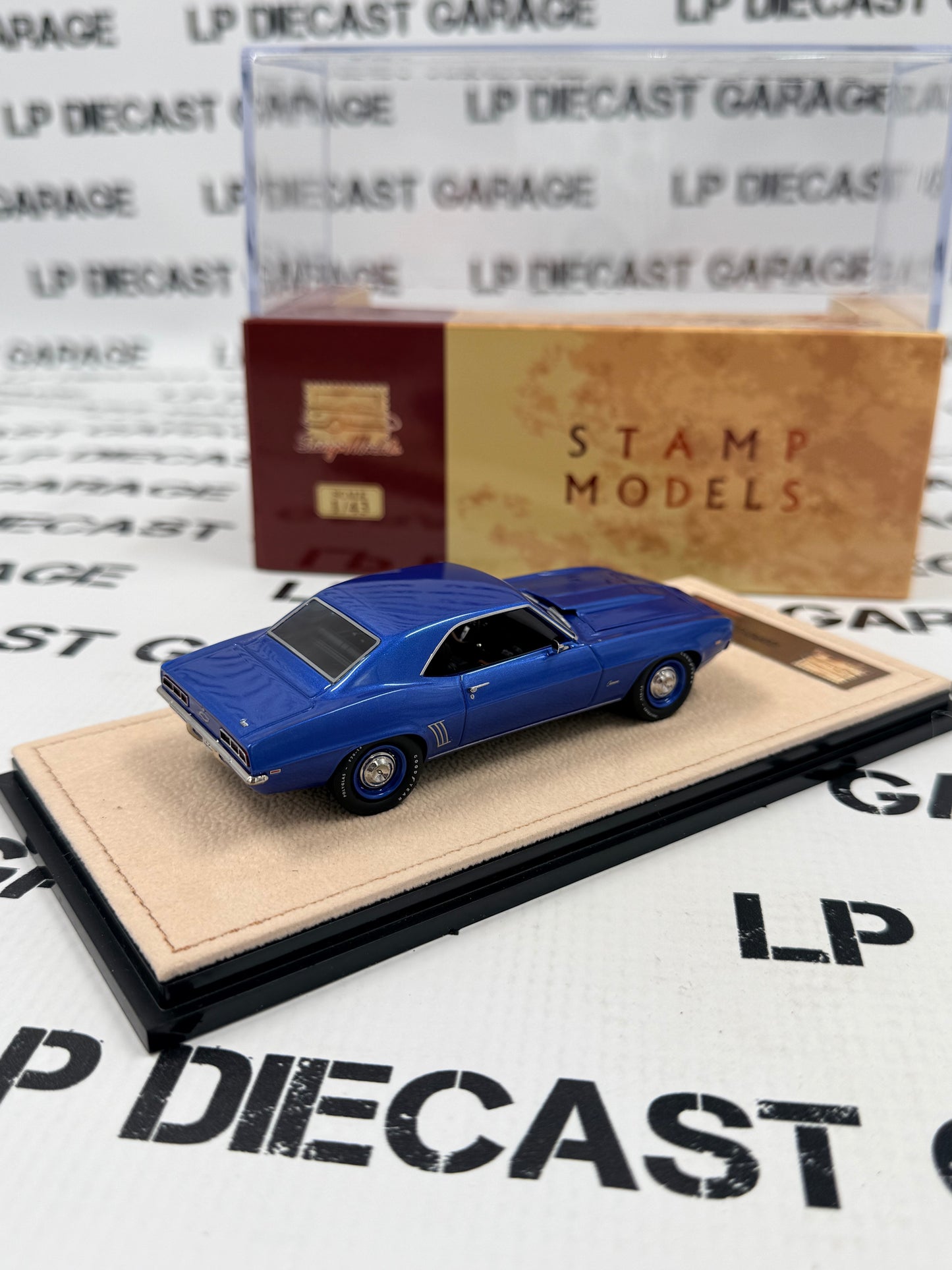 STAMP MODELS 1969 Chevy Camaro COPO ZL1 Blue 1:43 Scale Resin Model