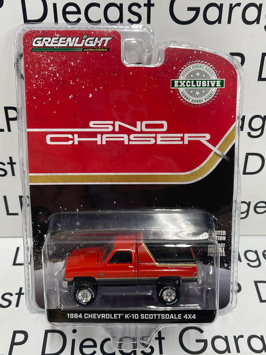 GREENLIGHT 1984 Chevrolet K-10 Scottsdale 4x4 Sno Chaser 1:64 Diecast
