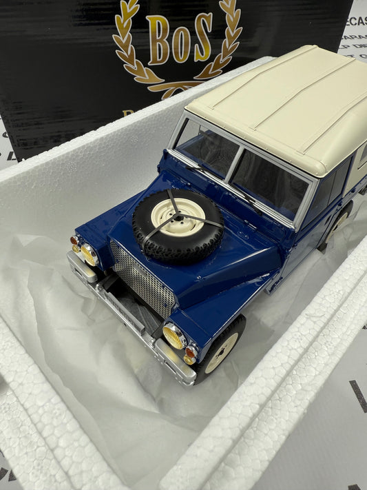 BEST OF SHOW 1973 Land Rover Lightweight Series III Dark Blue 1:18 Scale Resin