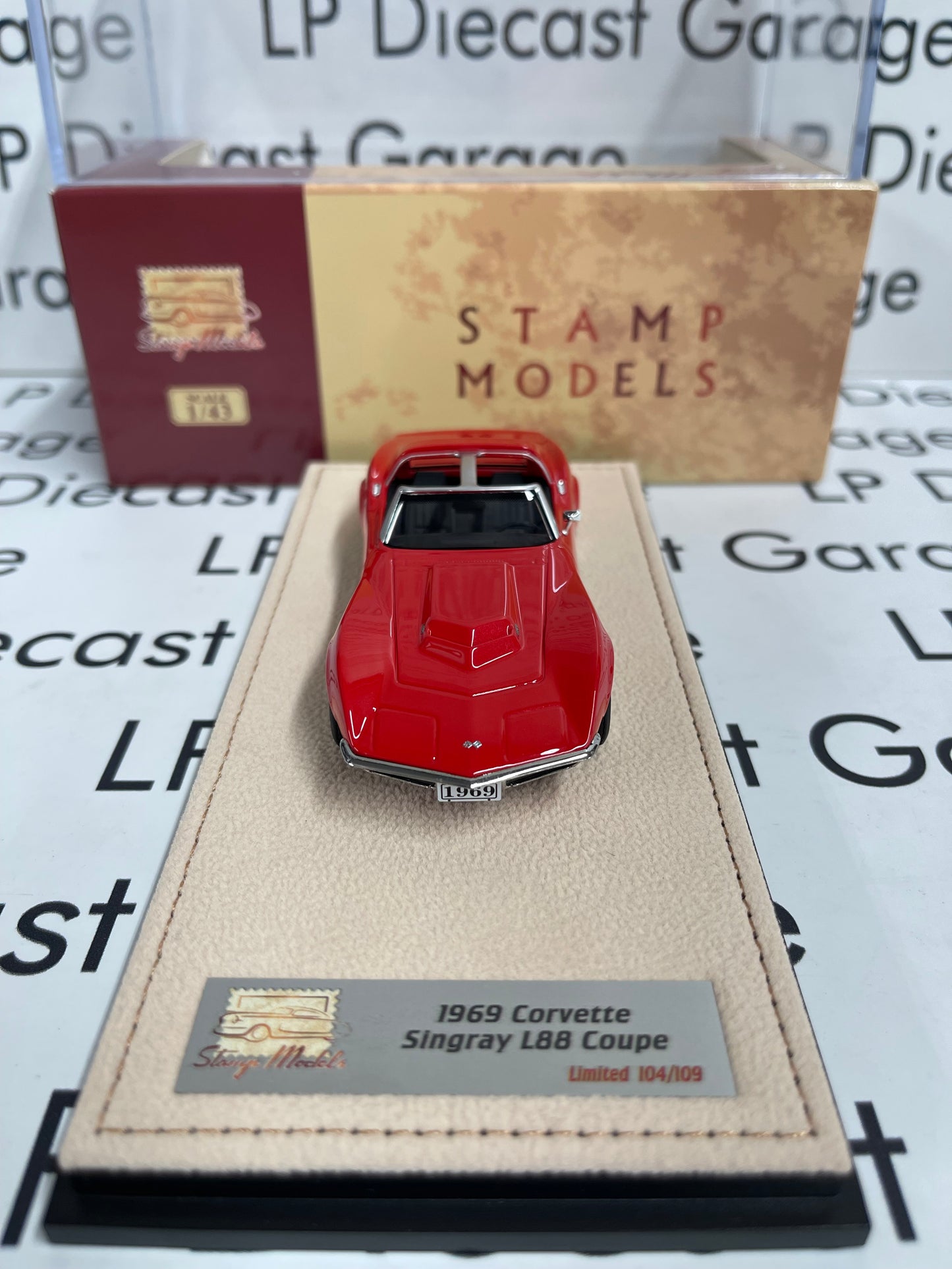 STAMP MODELS 1969 Chevrolet Corvette L88 Red 1:43 Scale Resin Model