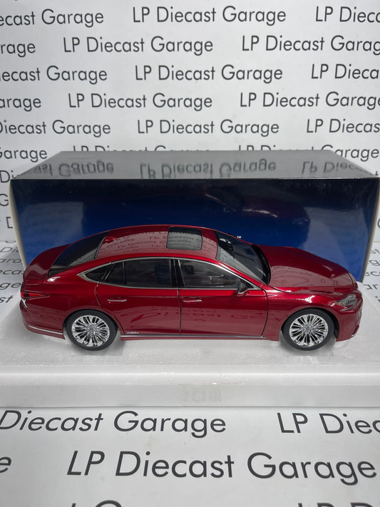AUTOart 2018 Lexus LS500h Morello Red Metallic 1:18 Scale Diecast 78869