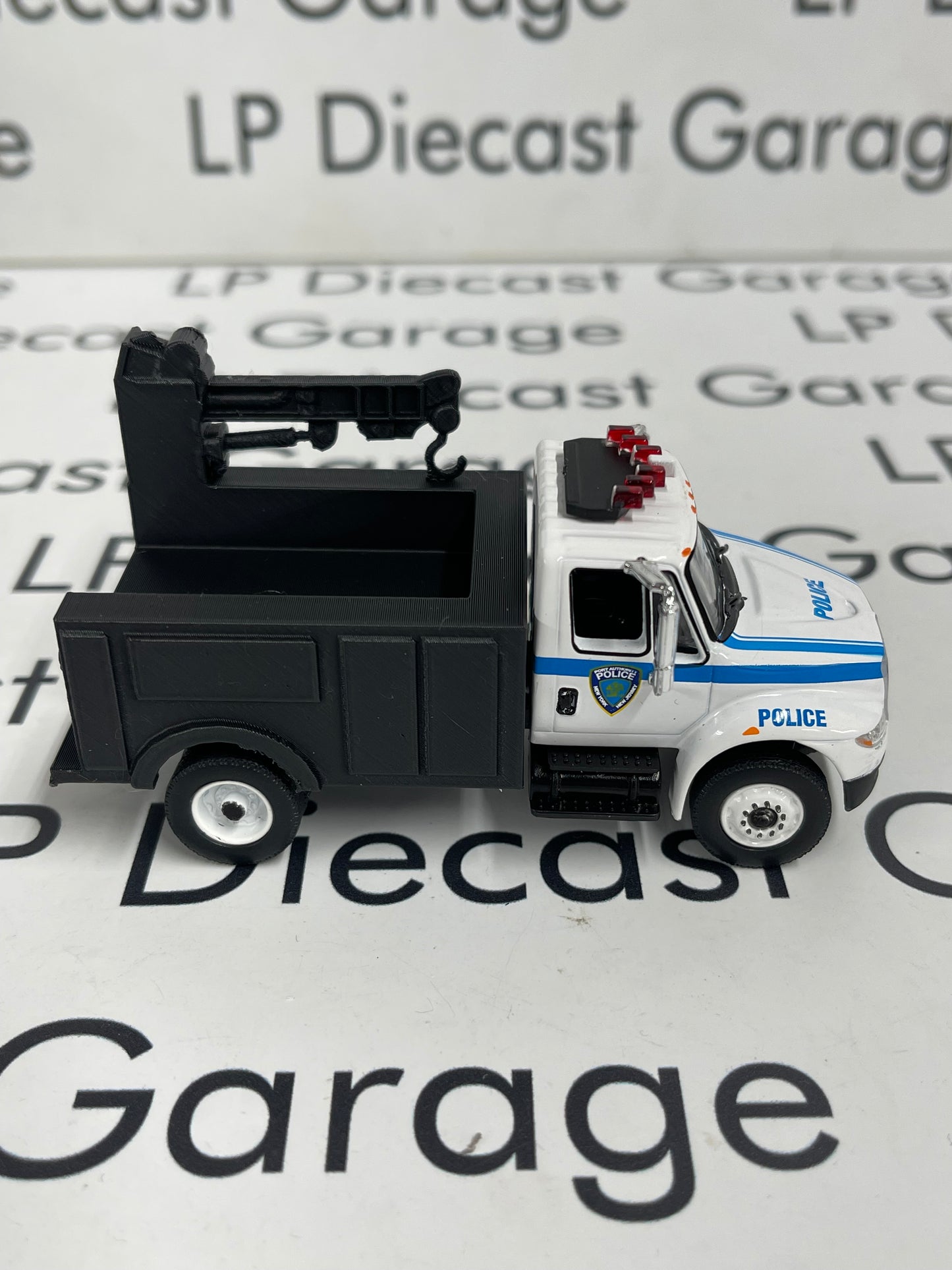 3D Printed Customs Black Service Bed Fits Greenlight International Durastar 1:64 Diecast Trucks