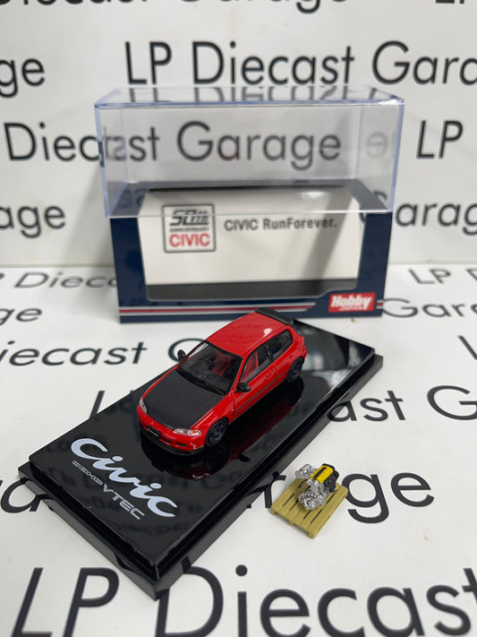 HOBBY JAPAN Honda Civic EG6 Red 50th Anniversary 1:64 Diecast
