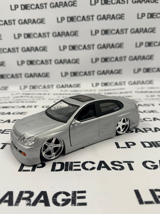 JADA Lexus GS430 Dub City Silver w/ Maya Rims 1:24 Diecast No Box