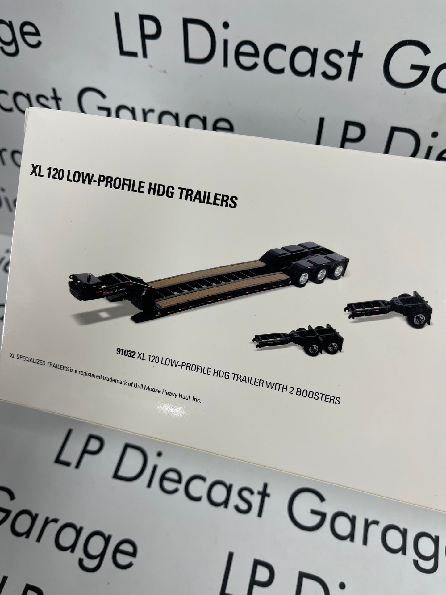 DIECAST MASTERS XL 120 Low Profile HDG Black Trailer 1:50 Diecast