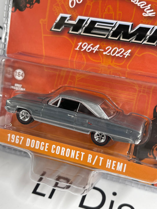 RAW CHASE GREENLIGHT 1967 Dodge Coronet R/T Hemi 60 Years 1:64 Diecast