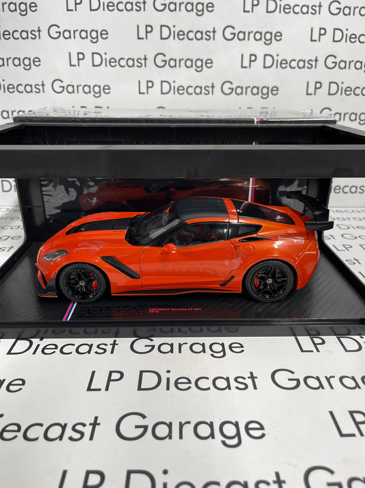 IXO Models 2019 Chevrolet Corvette ZR1 Sebring Orange 1:18 Diecast USA Model