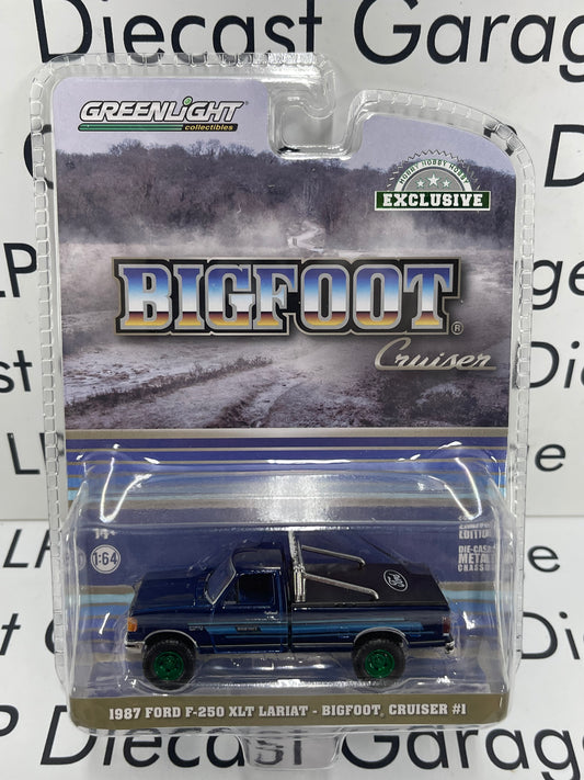 GREEN MACHINE CHASE GREENLIGHT 1987 Ford F-250 Bigfoot Cruiser 1:64 Diecast