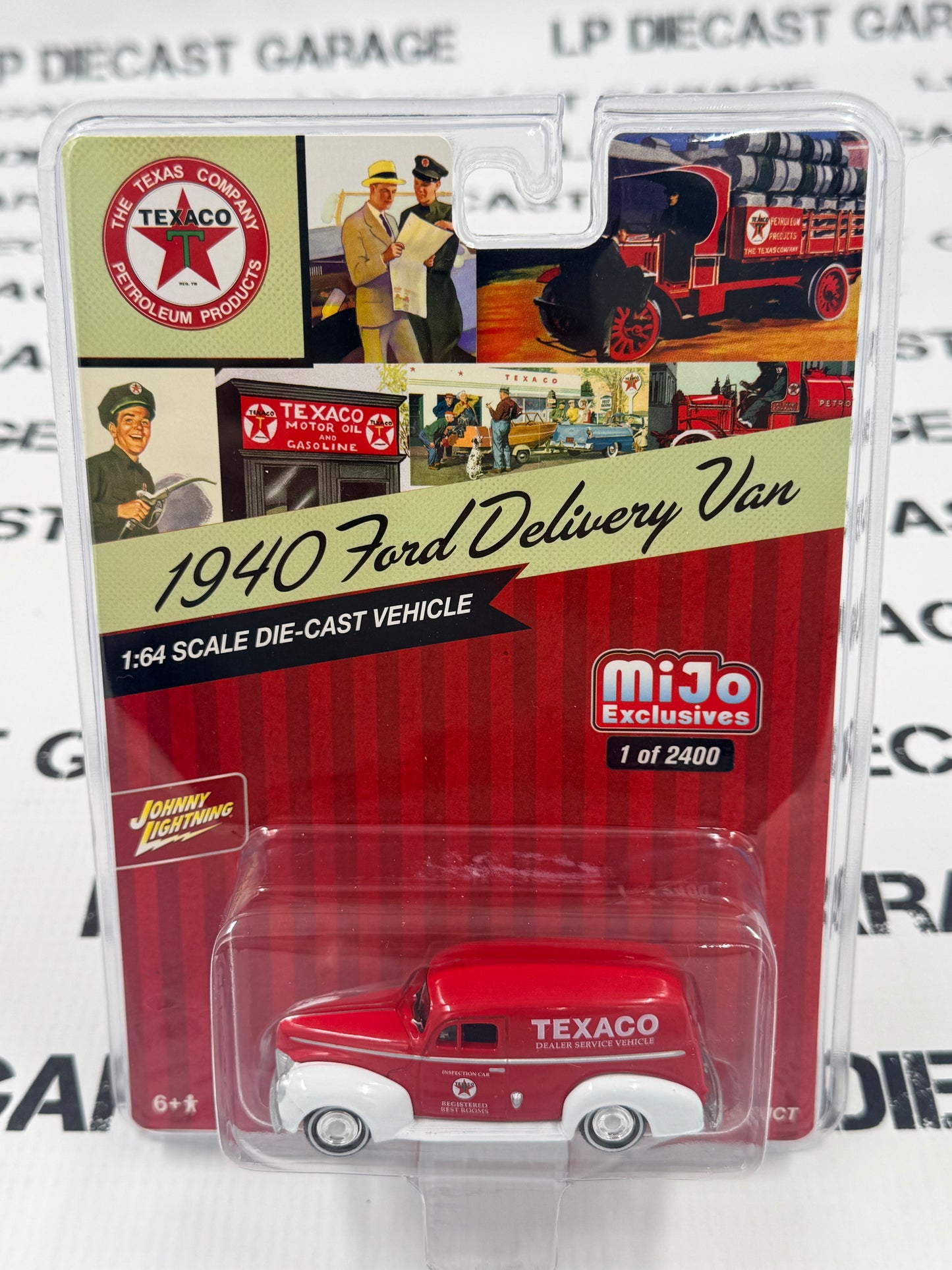 JOHNNY LIGHTNING 1940 Ford Delivery Van Texaco 1:64 Diecast MiJo