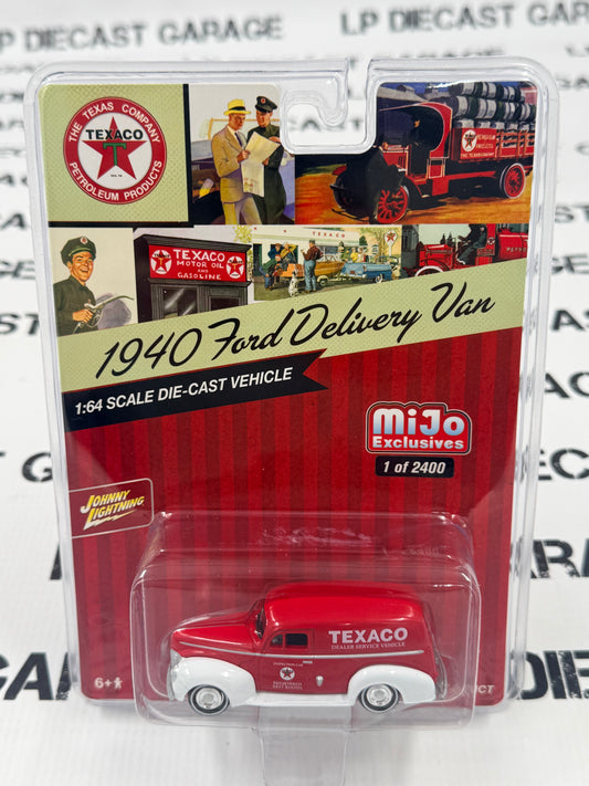 JOHNNY LIGHTNING 1940 Ford Delivery Van Texaco 1:64 Diecast MiJo