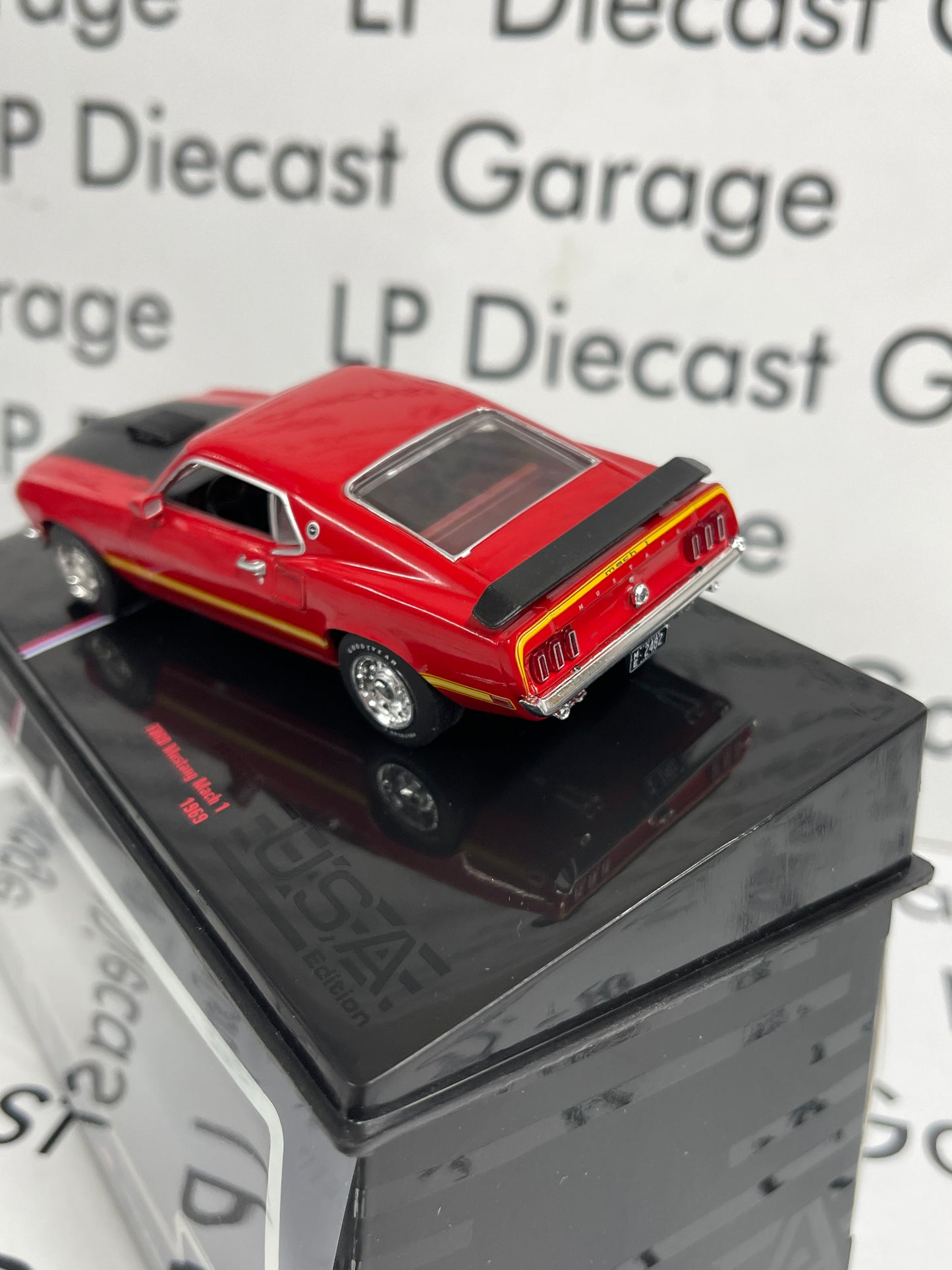 IXO Models 1969 Ford Mustang Mach 1 Red 1:43 Diecast USA Model