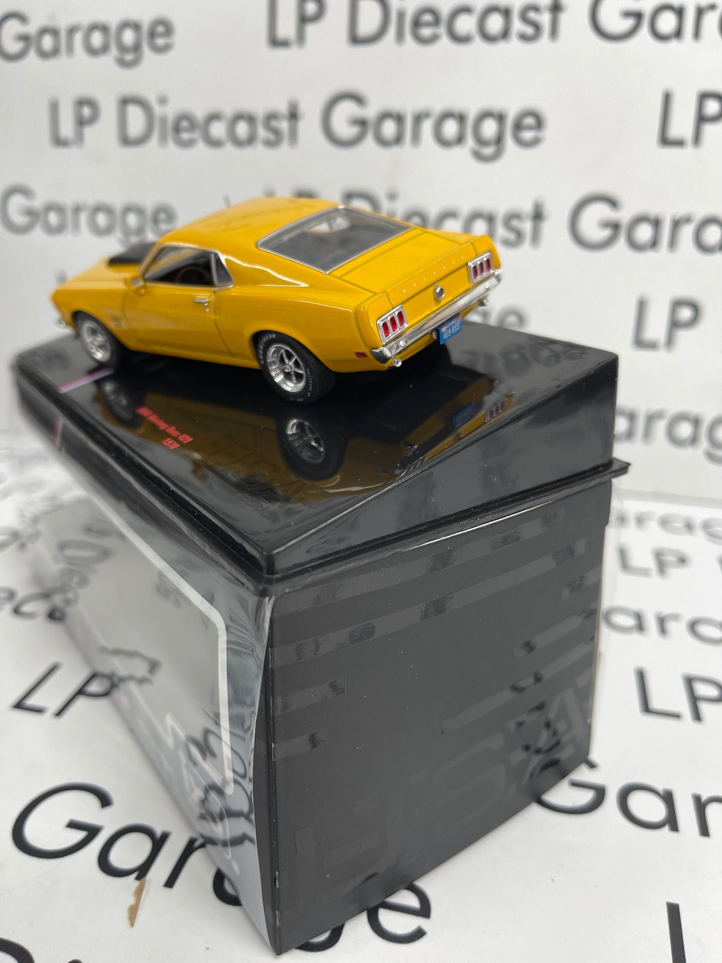IXO Models 1970 Ford Mustang Boss 429 Yellow 1:43 Diecast USA Model