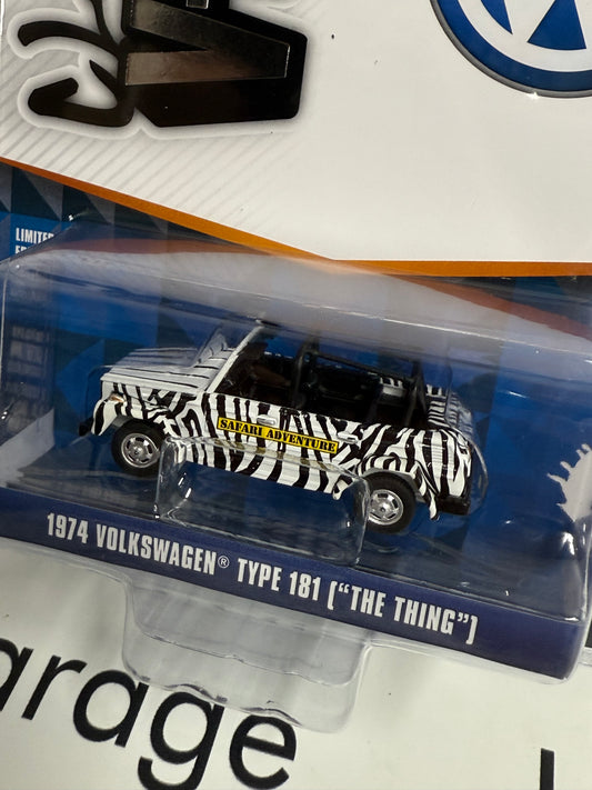 GREENLIGHT 1974 Volkswagen Type 181 The Thing Safari 1:64 Diecast Club V-Dub