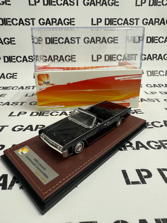 GLM 1964 Lincoln Continental Convertible Black 1:43 Scale Resin Model