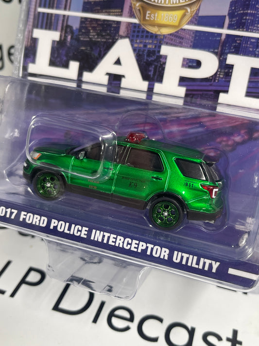 CHROME CHASE GREENLIGHT 2017 Ford Police Utility LAPD 1:64 Diecast