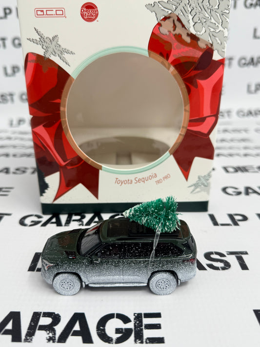 GCD 2025 Toyota Sequoia TRD Pro Green Christmas Edition 1:64 Diecast DiecastTalk Exclusve