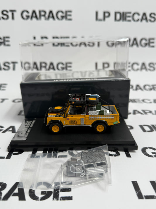 STREET WARRIOR Land Rover Defender Camel Trophy Yellow 1:64 Diecast