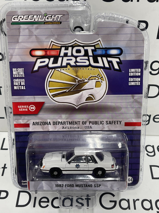 GREENLIGHT 1982 Ford Mustang SSP Arizona Dept of Public Safety 1:64 Diecast Hot Pursuit